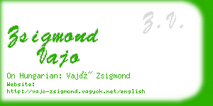 zsigmond vajo business card